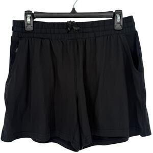 Pacific Trail Black Jersey Shorts Women’s M Casual Drawstring Waist